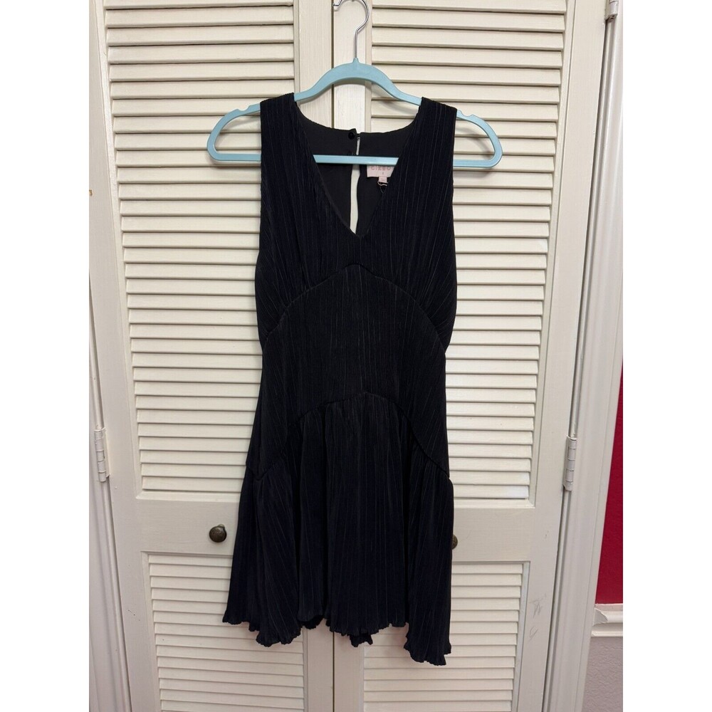 CIEBON Black Maja Halter Minidress in Size S